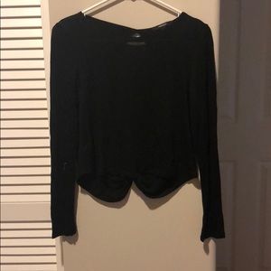 Black open back long sleeve ( never worn)